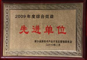 2009年綜合績效單位